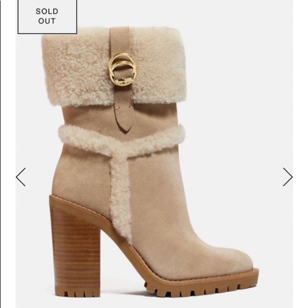 Coach Harlow suede booties